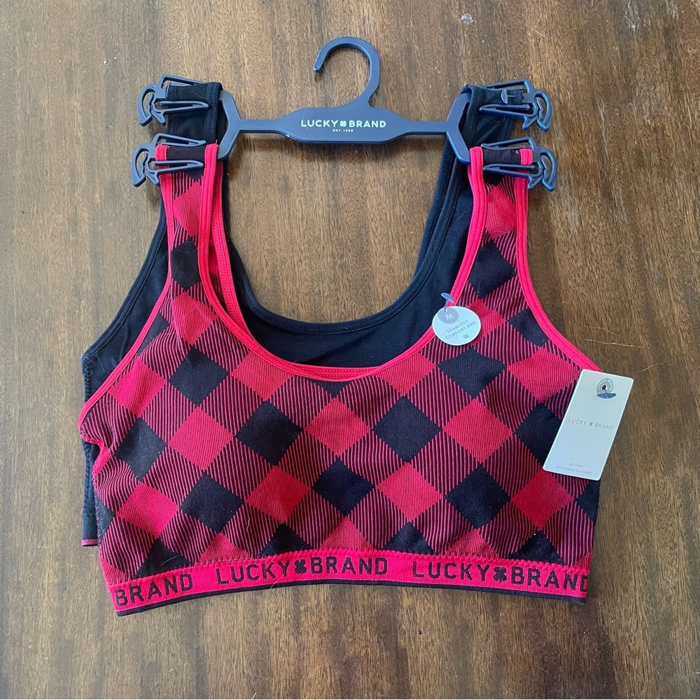 LUCKY BRAND Seamless Comfort Bra Set - M